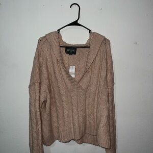Women's Light Pink Knitted Sweater